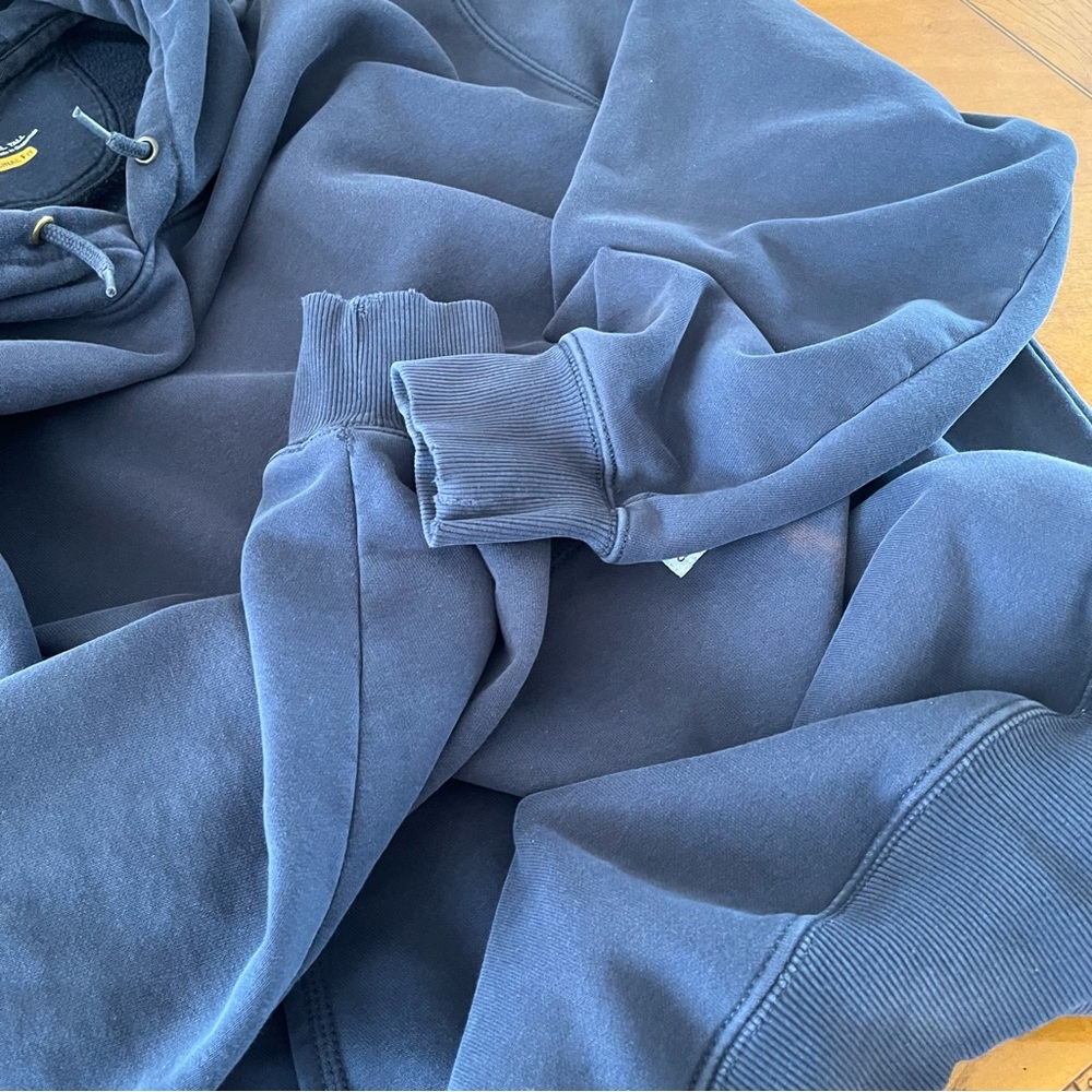 Carhartt Rain Defender Navy Blue Hoodie Workwear Heavy Mens Size 3XLT Tall XXXL - Picture 12 of 12
